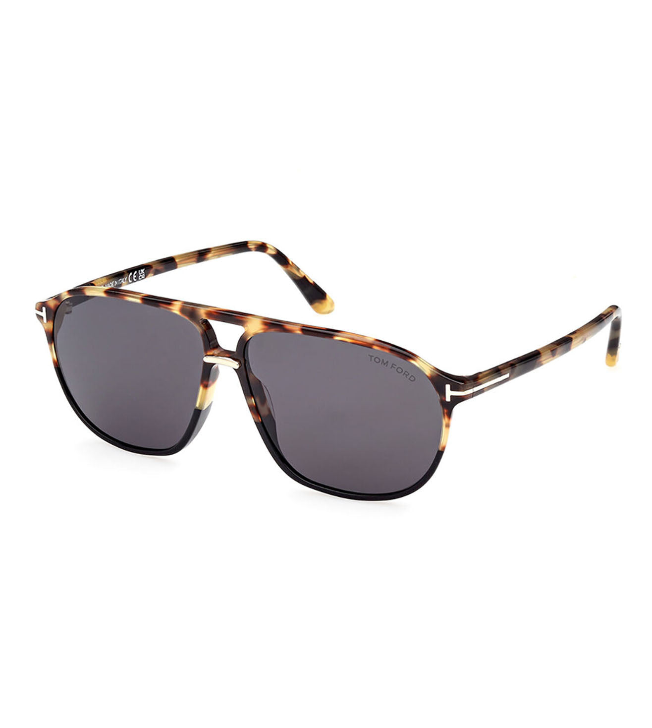 Tom Ford Men's Grey Pilot Sunglasses-zoom-2