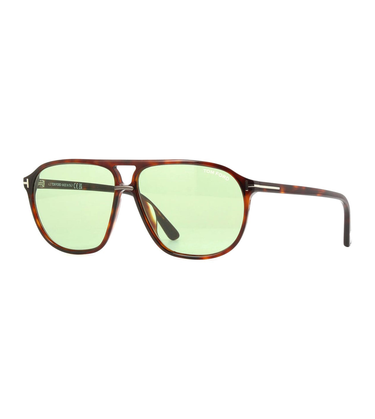 Tom Ford Men's Light Green Pilot Sunglasses-zoom-1