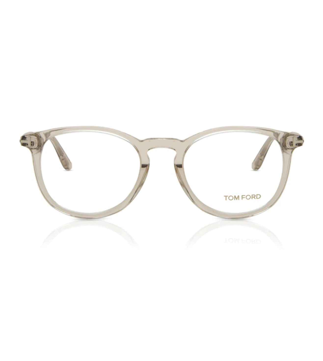 Tom Ford Unisex Transparent Grey Round Optical Frames-zoom-1