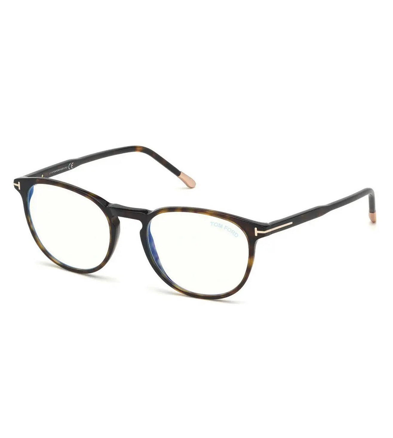 Tom Ford Men's Tortoise Round Optical Frames-zoom-2