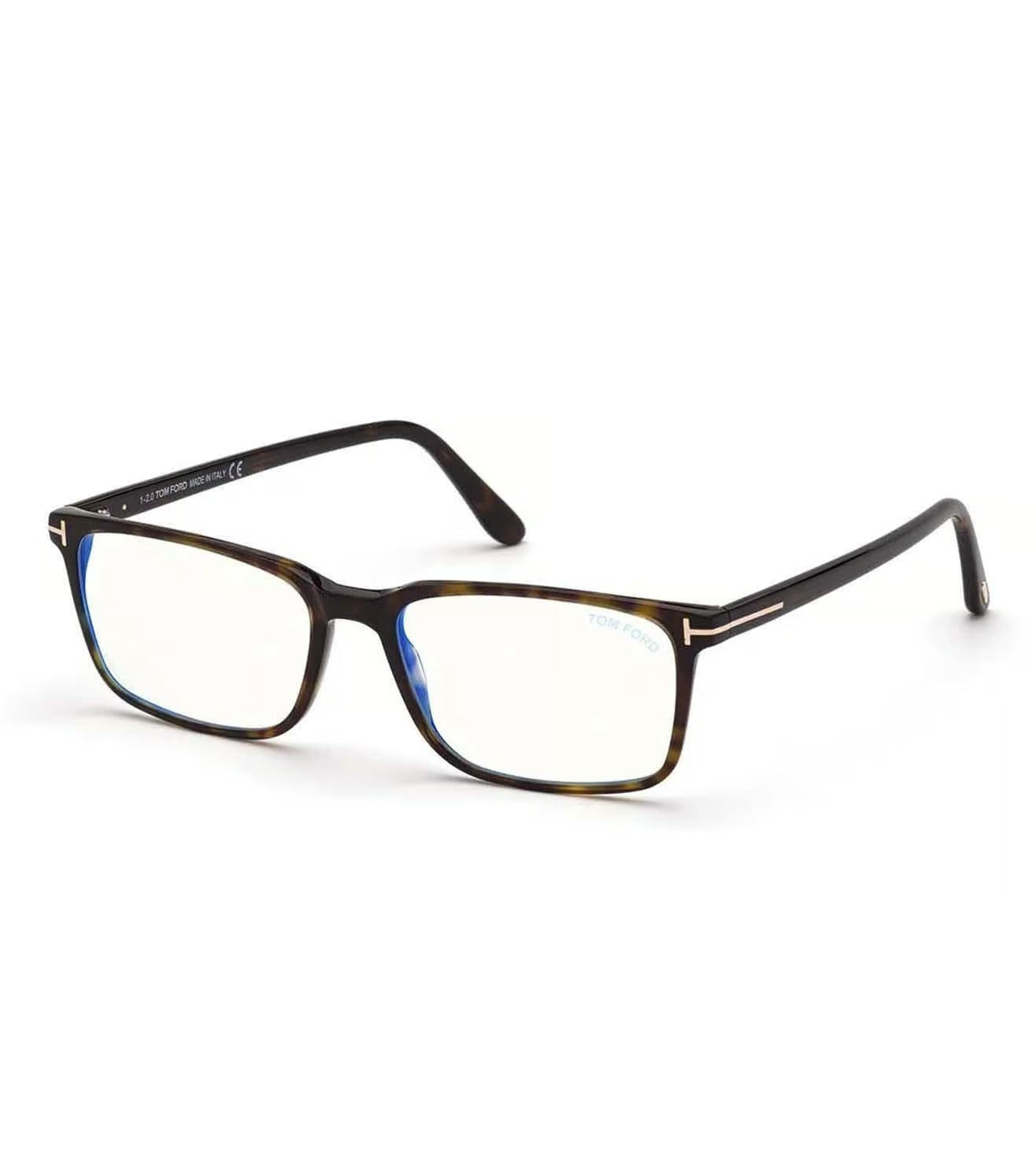 Tom Ford Men's Havana Brown Rectangular Optical Frames-zoom-2