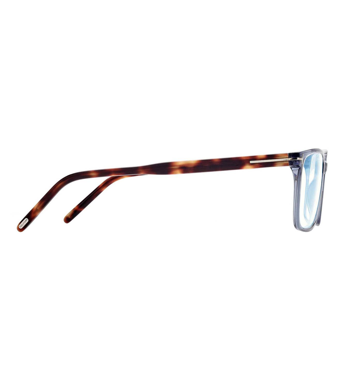 Tom Ford Unisex Crystal Blue Rectangular Optical Frames-zoom-3
