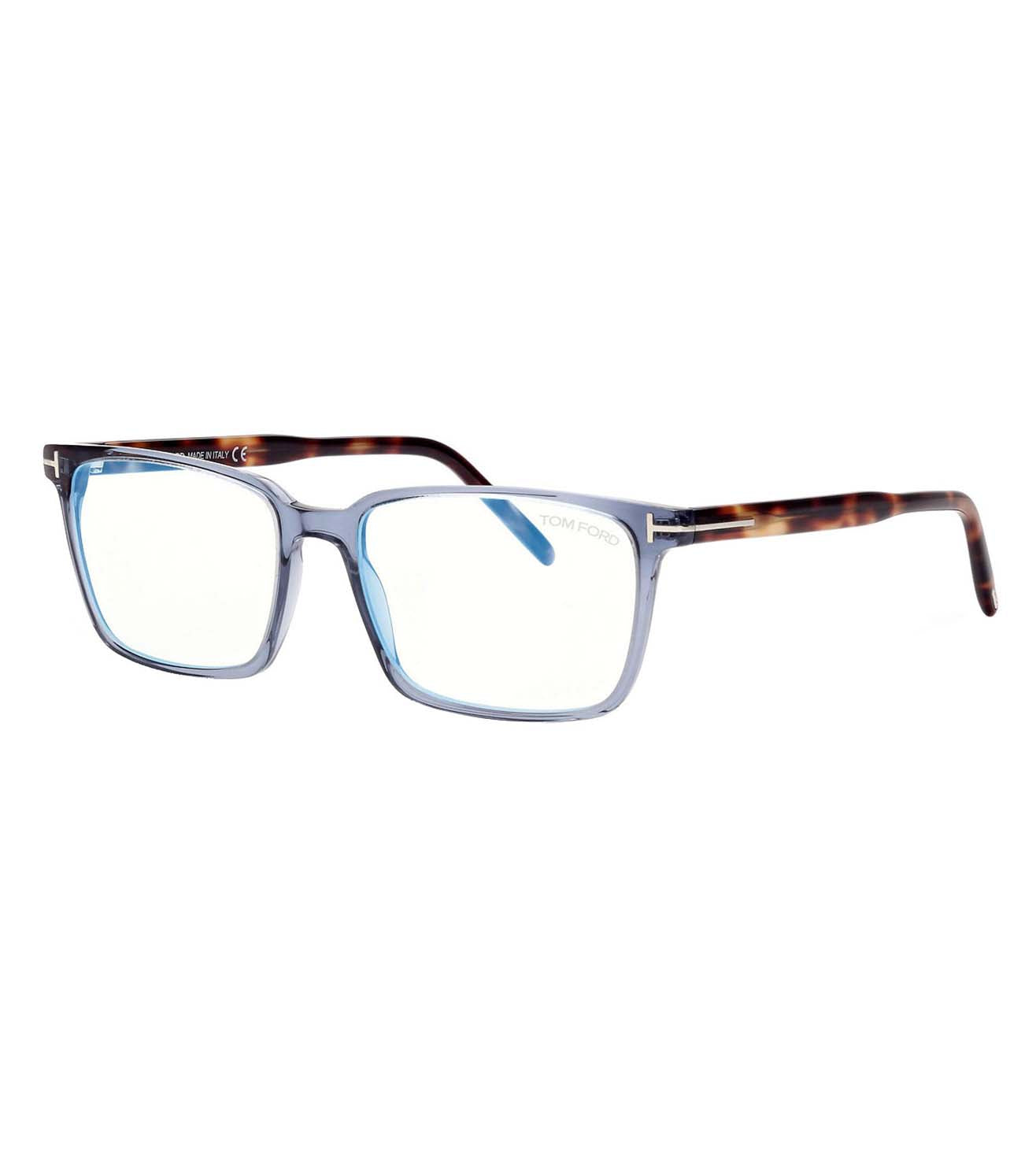 Tom Ford Unisex Crystal Blue Rectangular Optical Frames-zoom-4