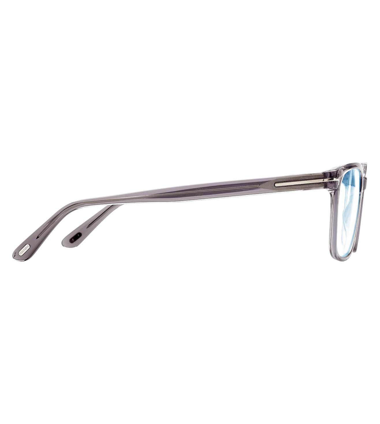 Tom Ford Men's Transparent Grey Square Optical Frames-zoom-3