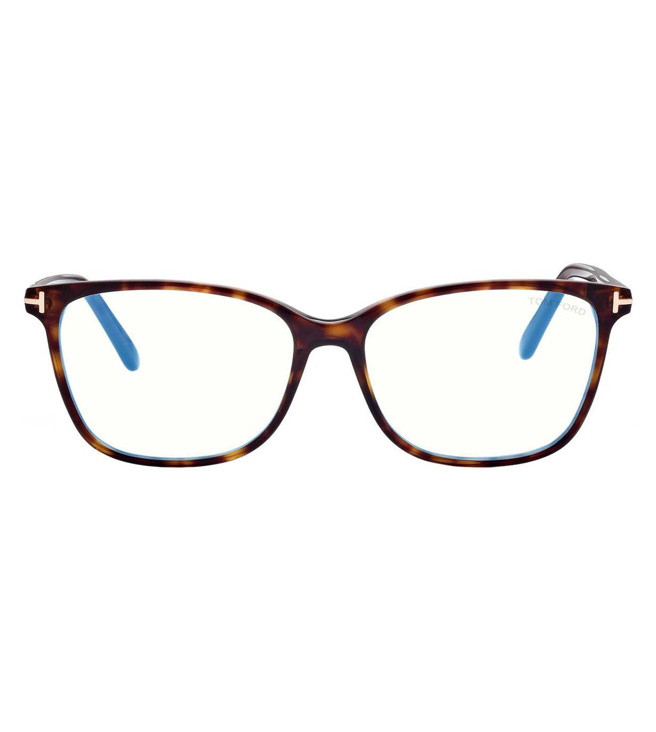 Tom Ford Women's Dark Havana Rectangular Optical Frames-zoom-1