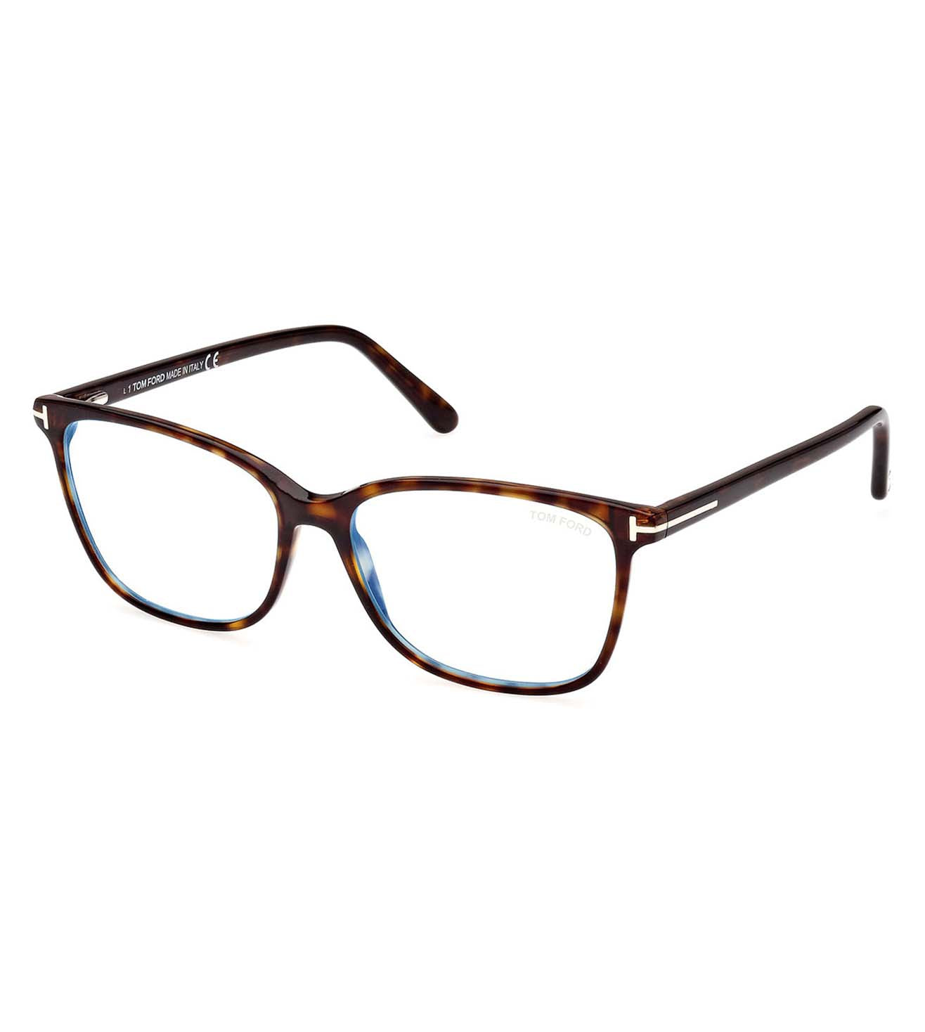 Tom Ford Women's Dark Havana Rectangular Optical Frames-zoom-2