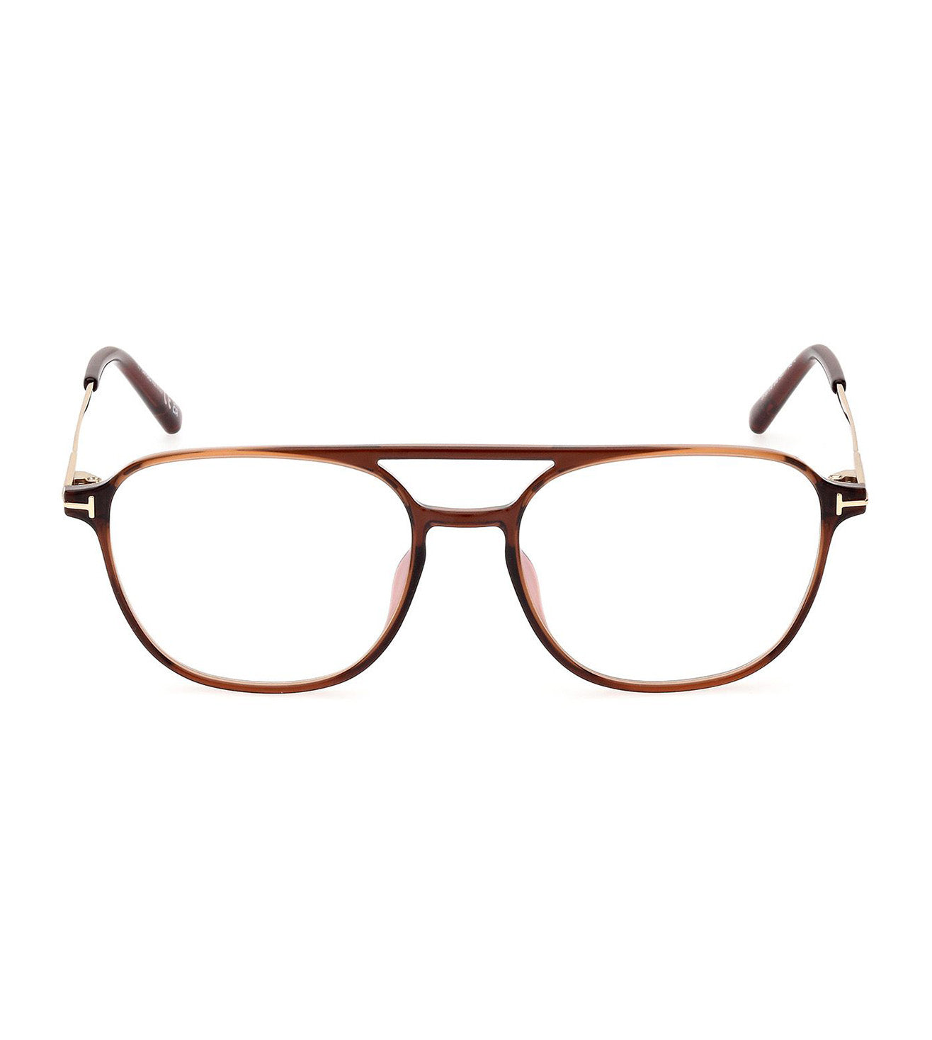 Tom Ford Men's Dark Brown Pilot Optical Frames-zoom-1