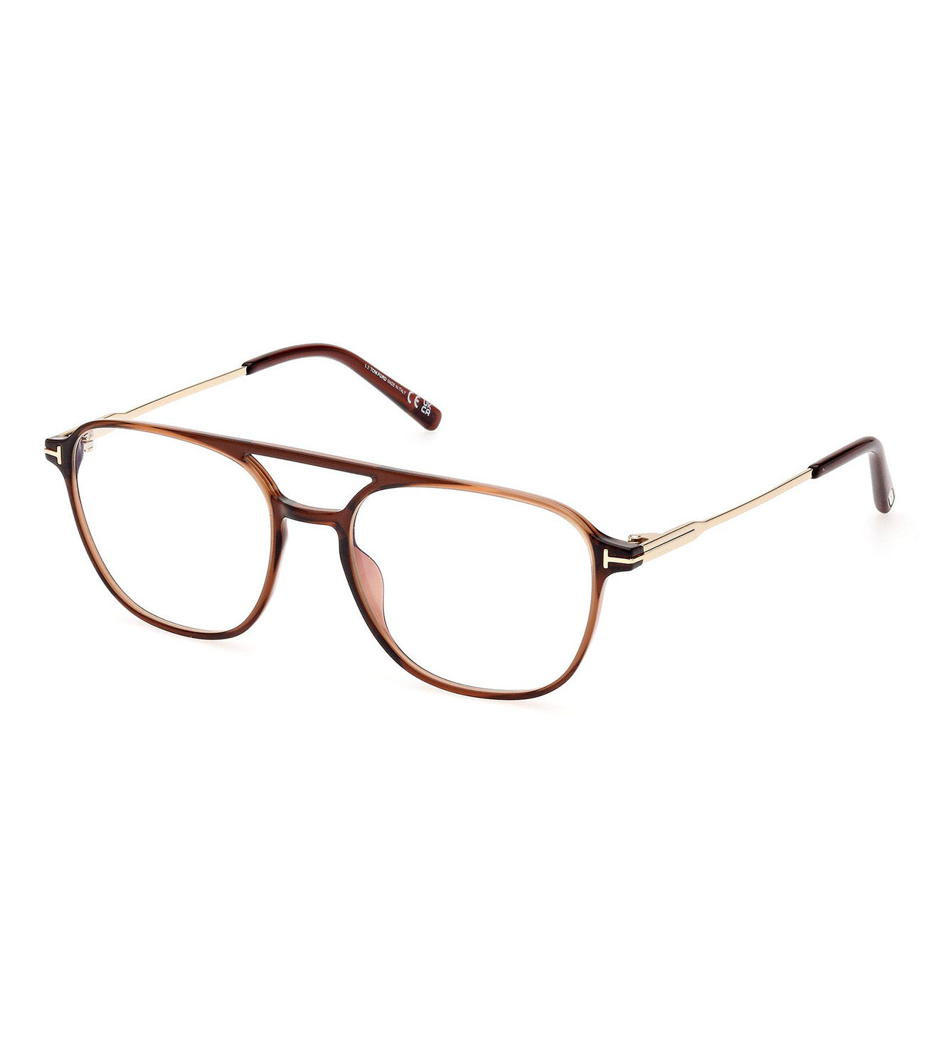 Tom Ford Men's Dark Brown Pilot Optical Frames-zoom-2