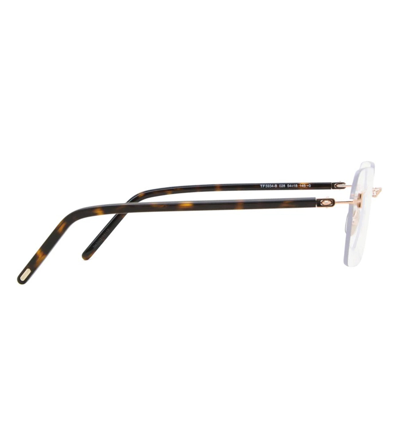 Tom Ford Unisex Rose Gold Square Optical Frames-zoom-3