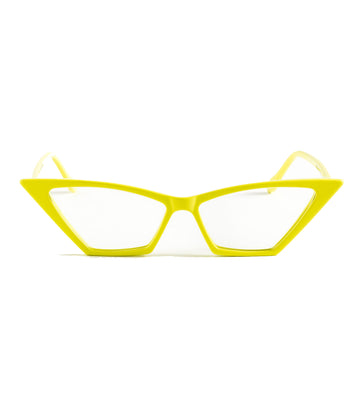 Germano Gambini Women Yellow Cat Eye Optical Frame