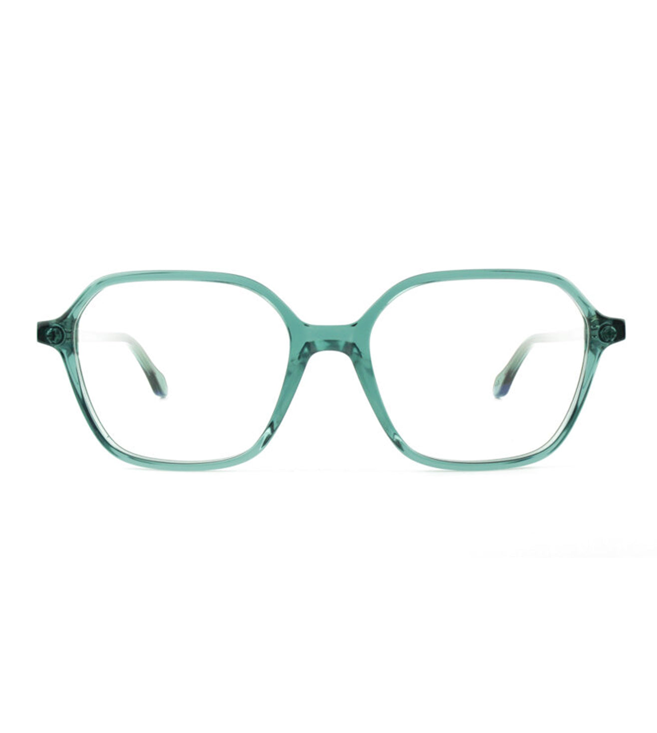 Germano Gambini Unisex Teal Square Optical Frame