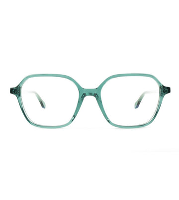 Germano Gambini Unisex Teal Square Optical Frame