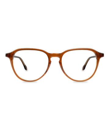Germano Gambini Women Light Brown Round Optical Frame