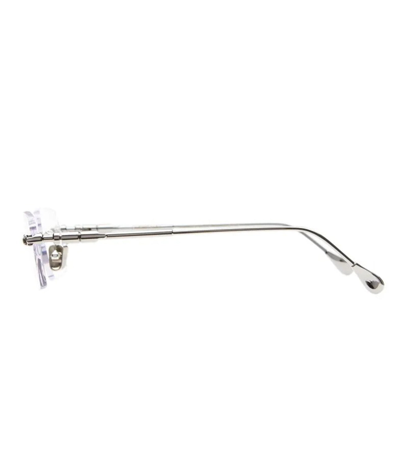 Kuboraum Unisex Silver Rectangular Optical Frame