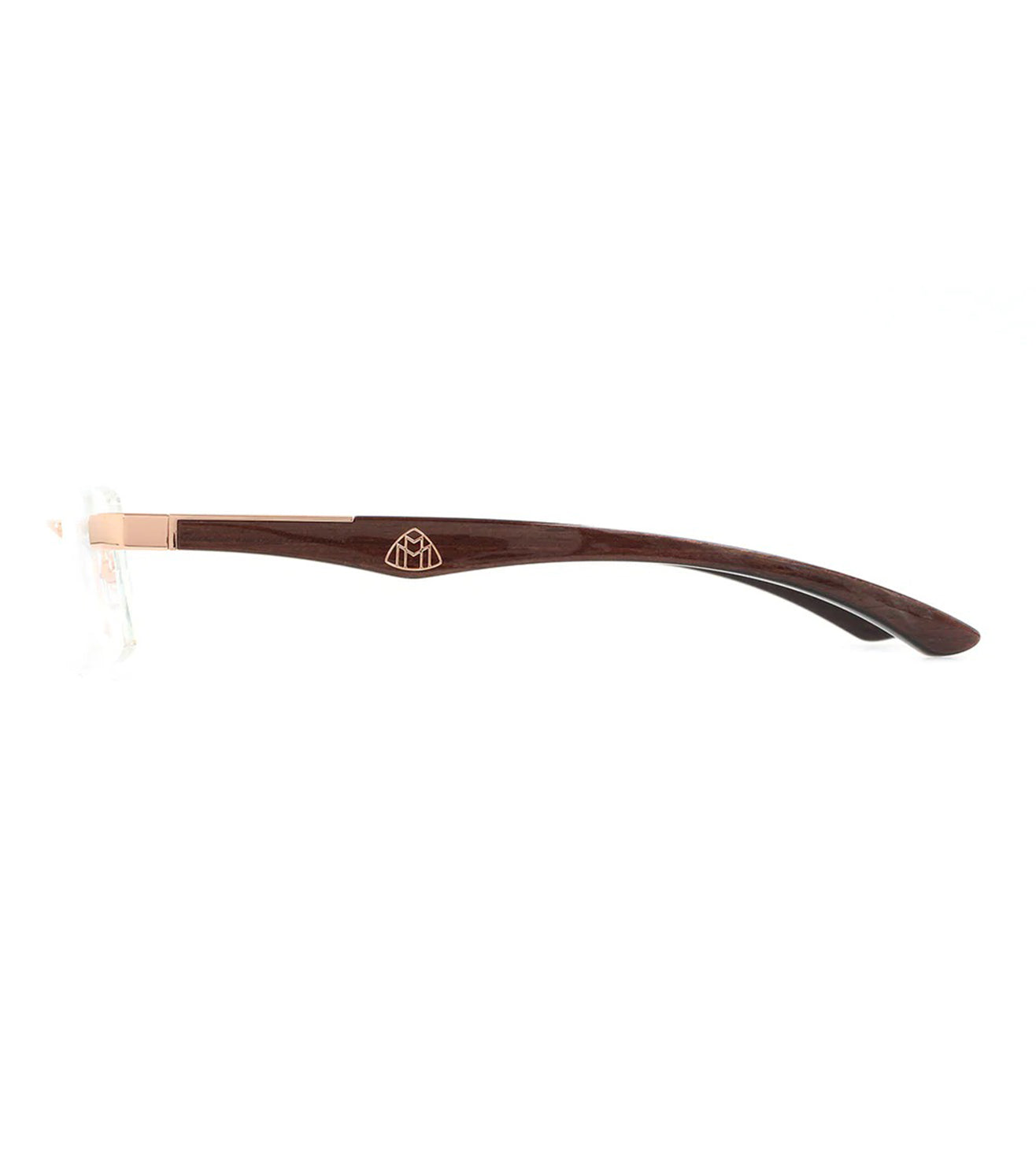Maybach Men's Rose Gold Rimless Optical Frames-3