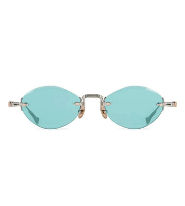 T Henri Unisex Blue Oval Sunglasses