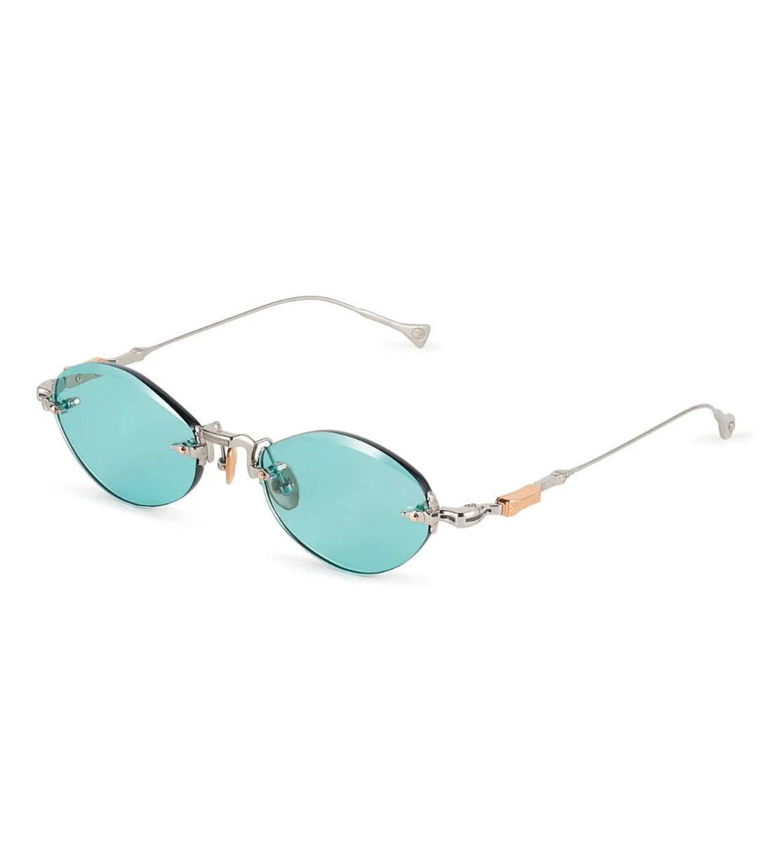 T Henri Unisex Blue Oval Sunglasses