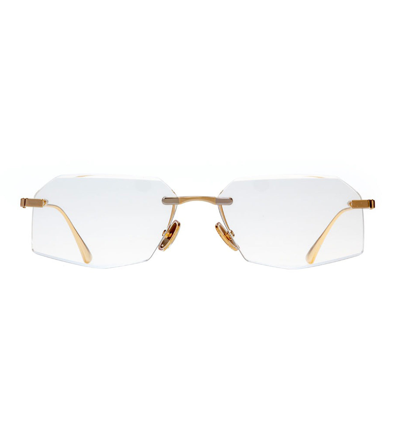 Omas Design Men's Gold & Palladium Rectangular Optical Frame