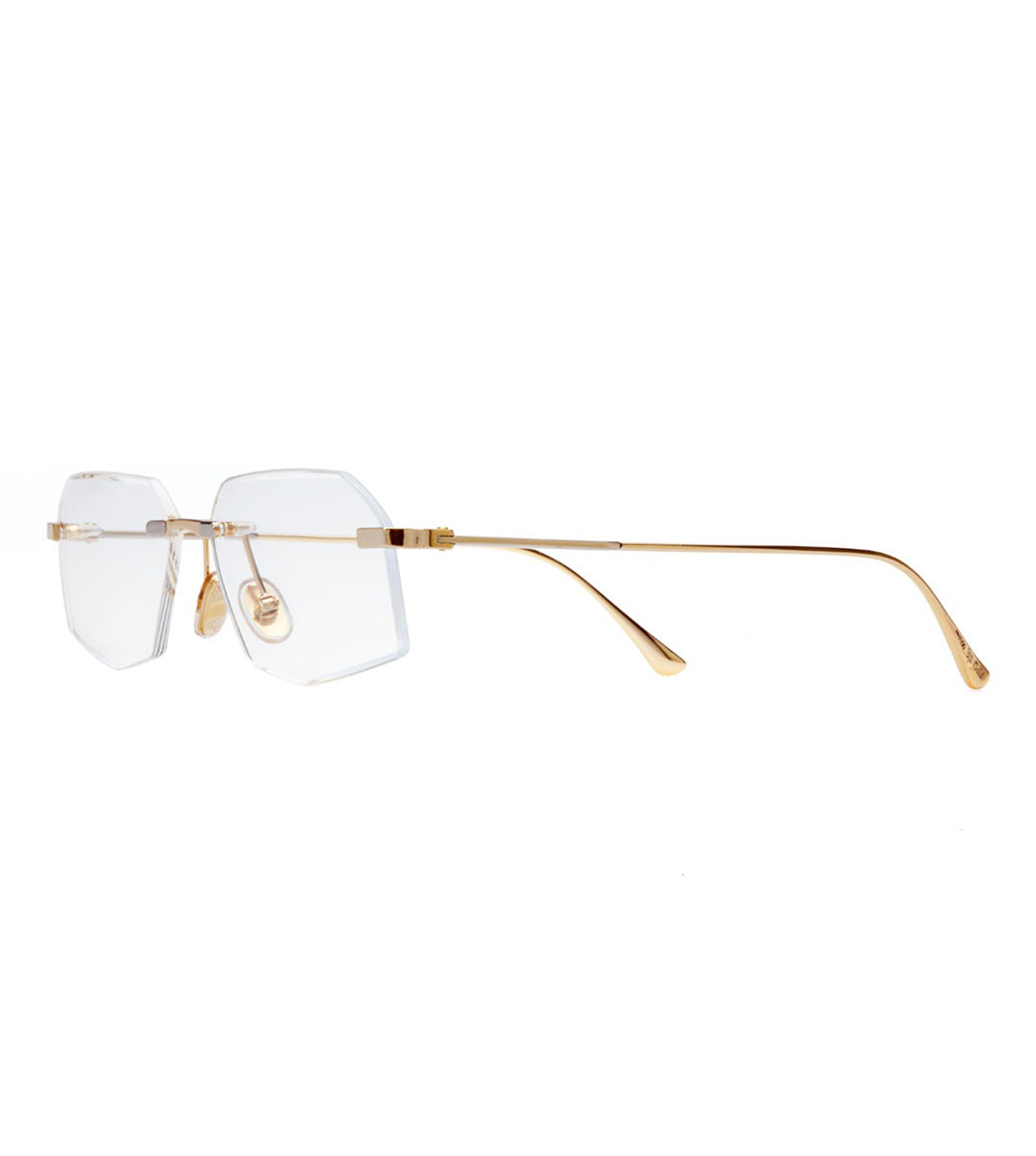 Omas Design Men's Gold & Palladium Rectangular Optical Frame