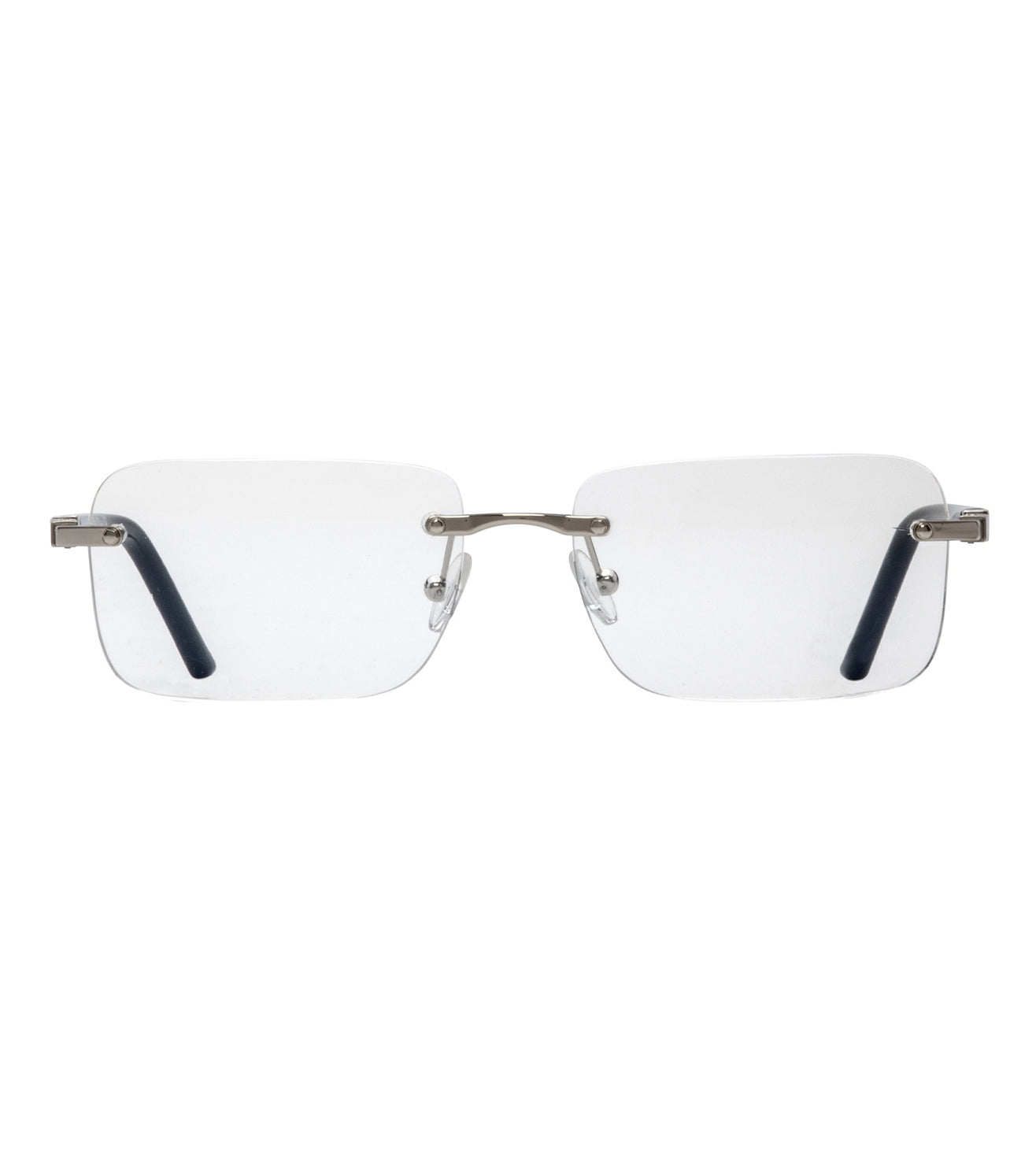 Omas Design Men's Palladium Rectangular Optical Frame
