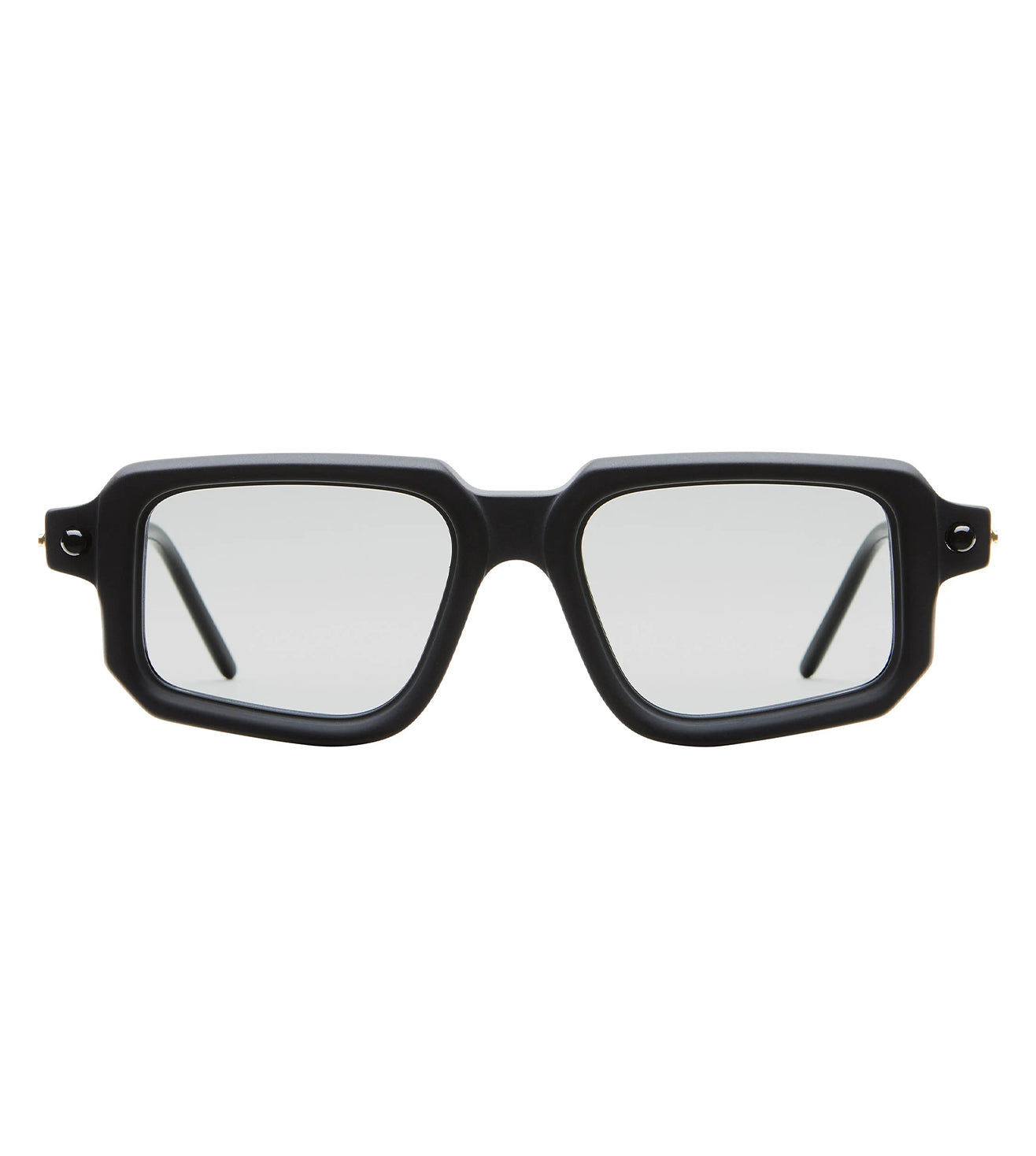 Kuboraum Unisex Light Grey Rectangular Sunglasses