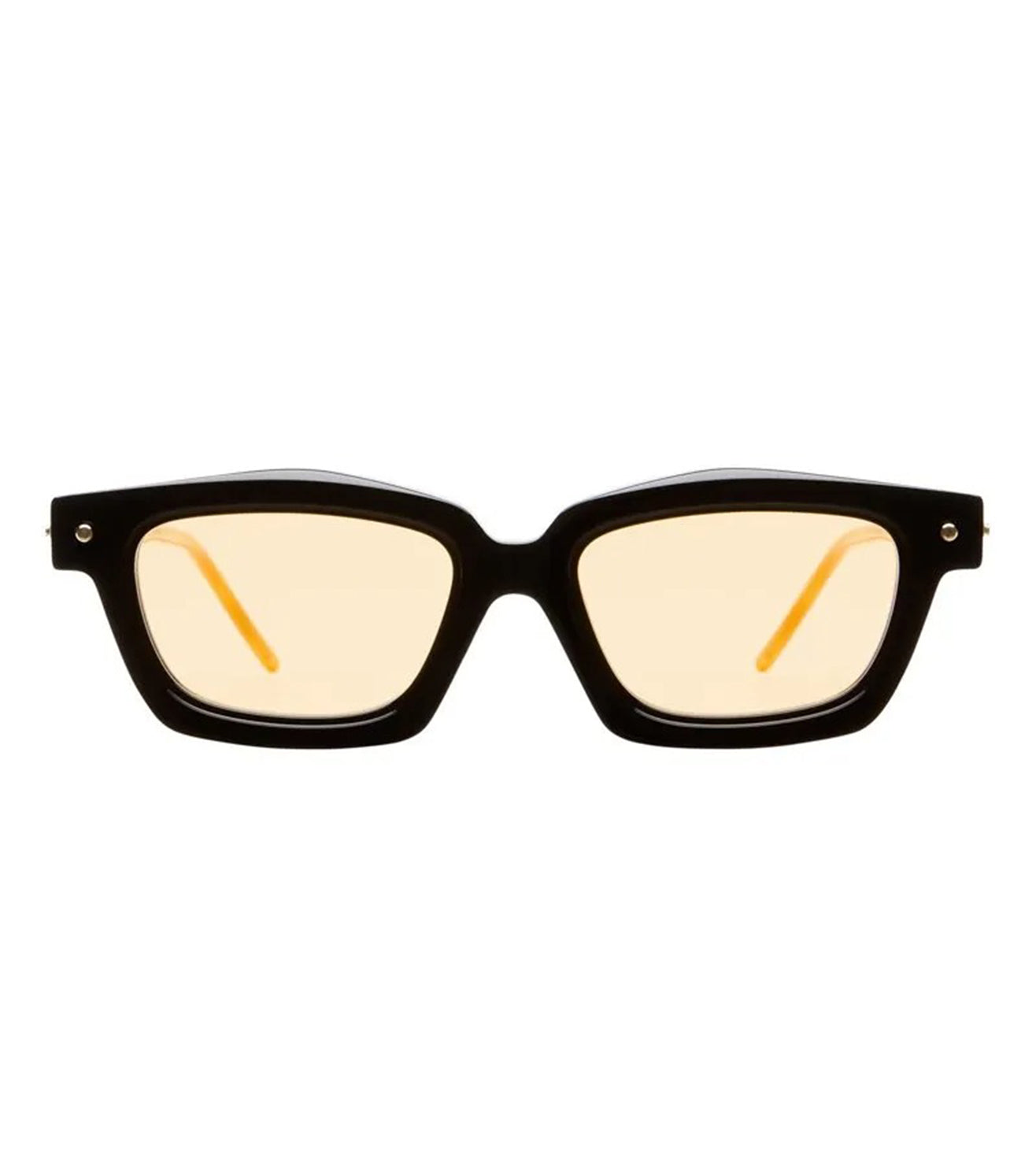 Kuboraum Women Light Orange Square Sunglasses