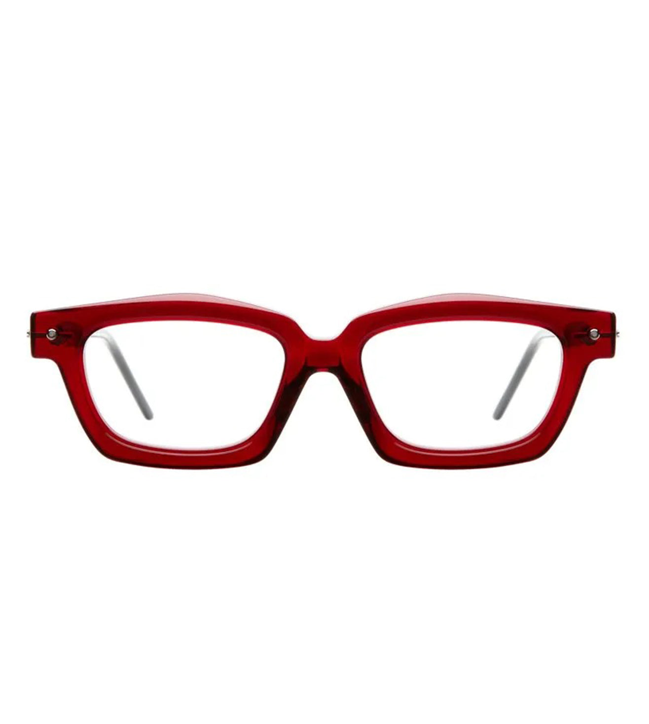Kuboraum Unisex Bordeaux Rectangular Optical Frames