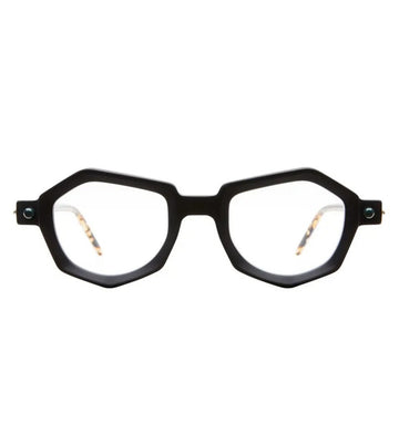 Kuboraum Unisex Black Matt Hexagon Optical Frames