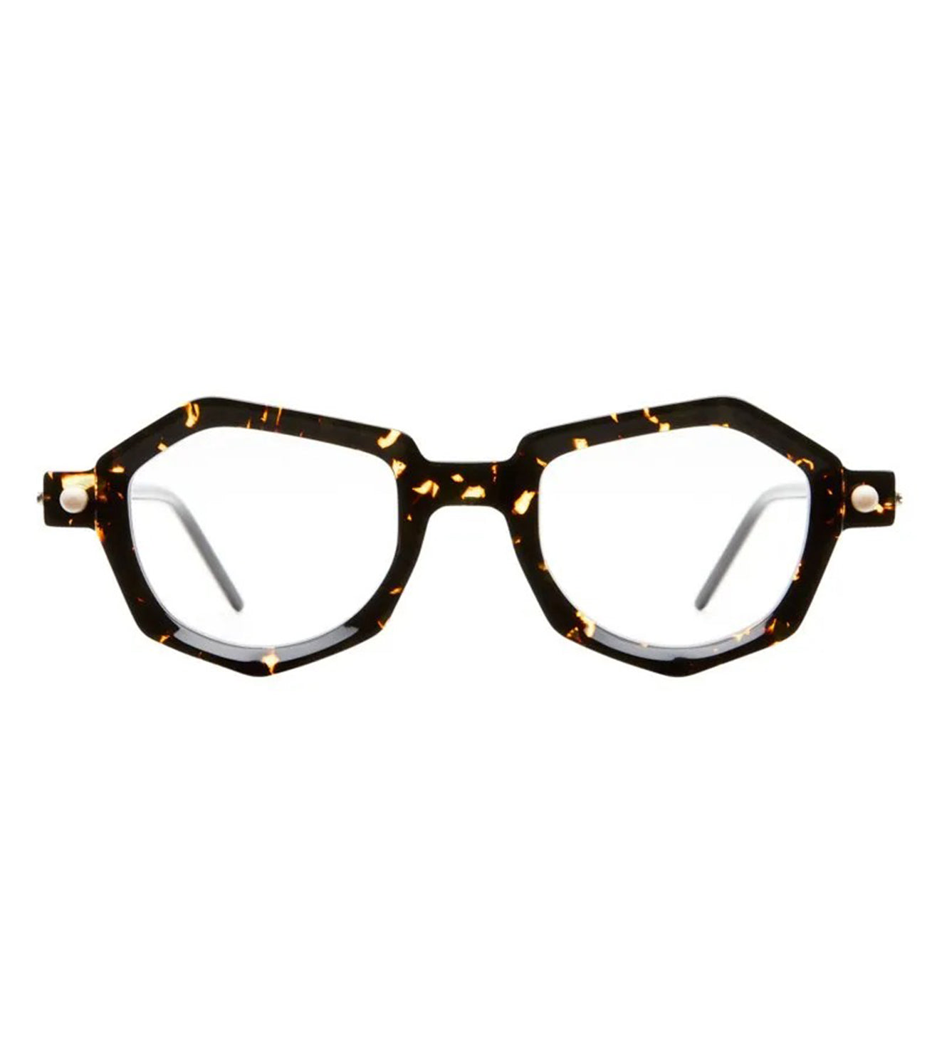 Kuboraum Unisex Havana Fire Geomatric Optical Frame