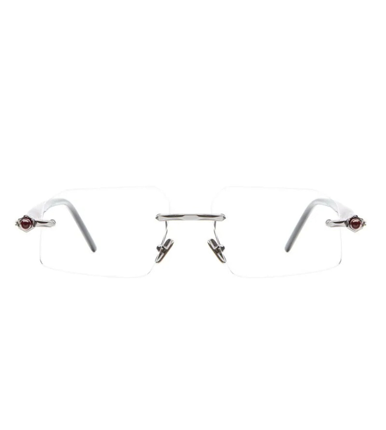 Kuboraum Unisex Gunmetal Rectangular Optical Frame