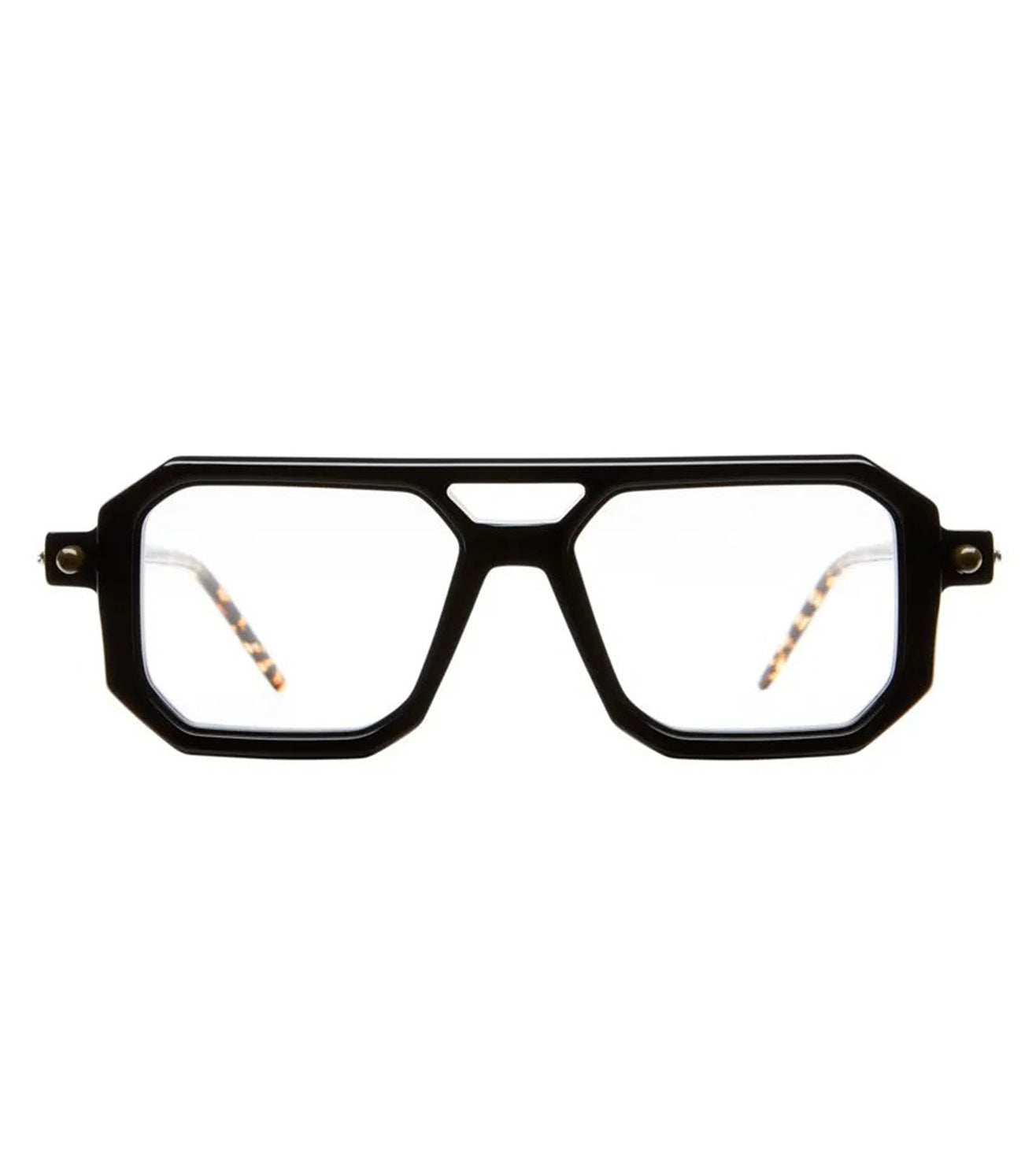 Kuboraum Men Black Shine Rectangular Optical Frame