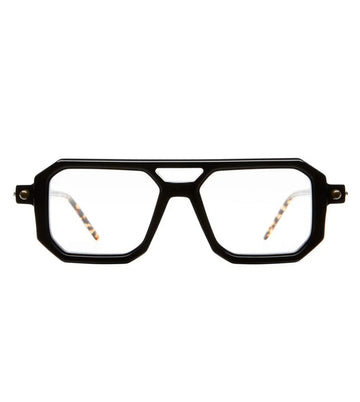 Kuboraum Men Black Shine Rectangular Optical Frame