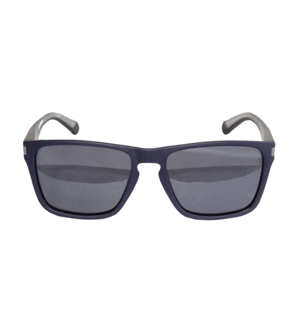 Polaroid Unisex Grey Silver Mirror Square Sunglasses-zoom-1