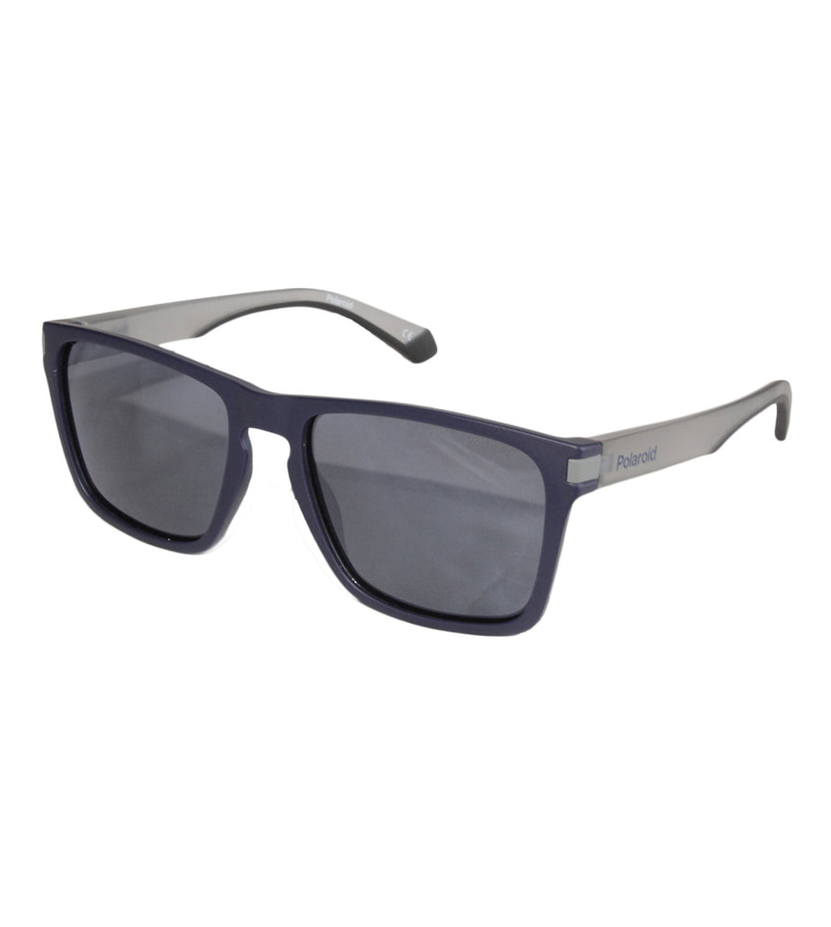 Polaroid Unisex Grey Silver Mirror Square Sunglasses-zoom-2