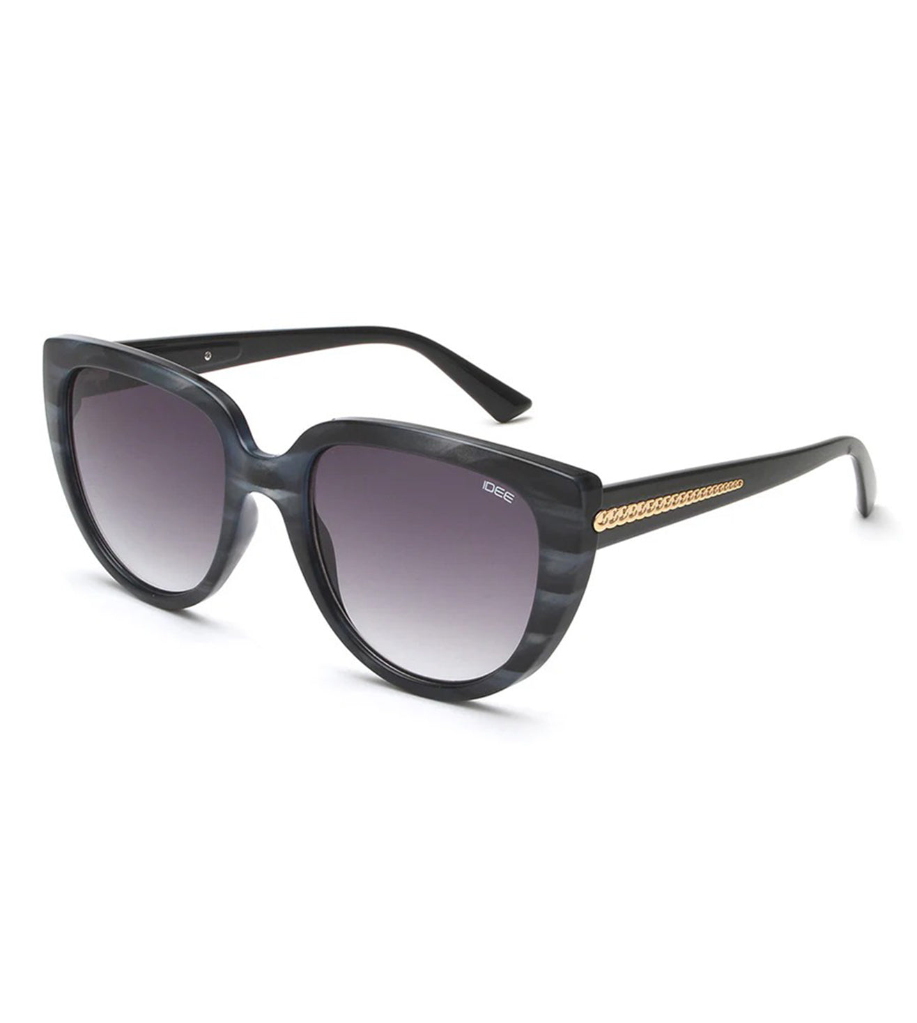 Idee Young Women's Grey Gradient Cat Eye Sunglasses