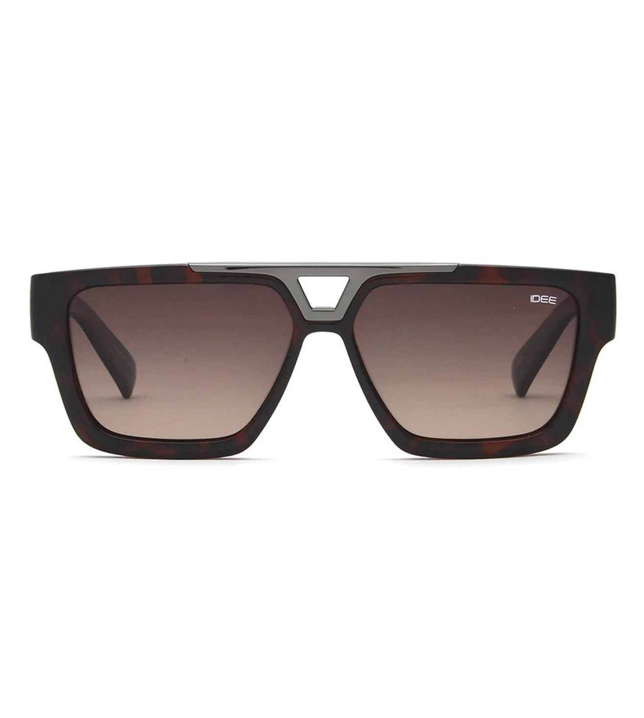 Idee Young Men's Brown Gradient Geometric Sunglasses