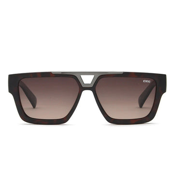 Idee Young Men's Brown Gradient Geometric Sunglasses