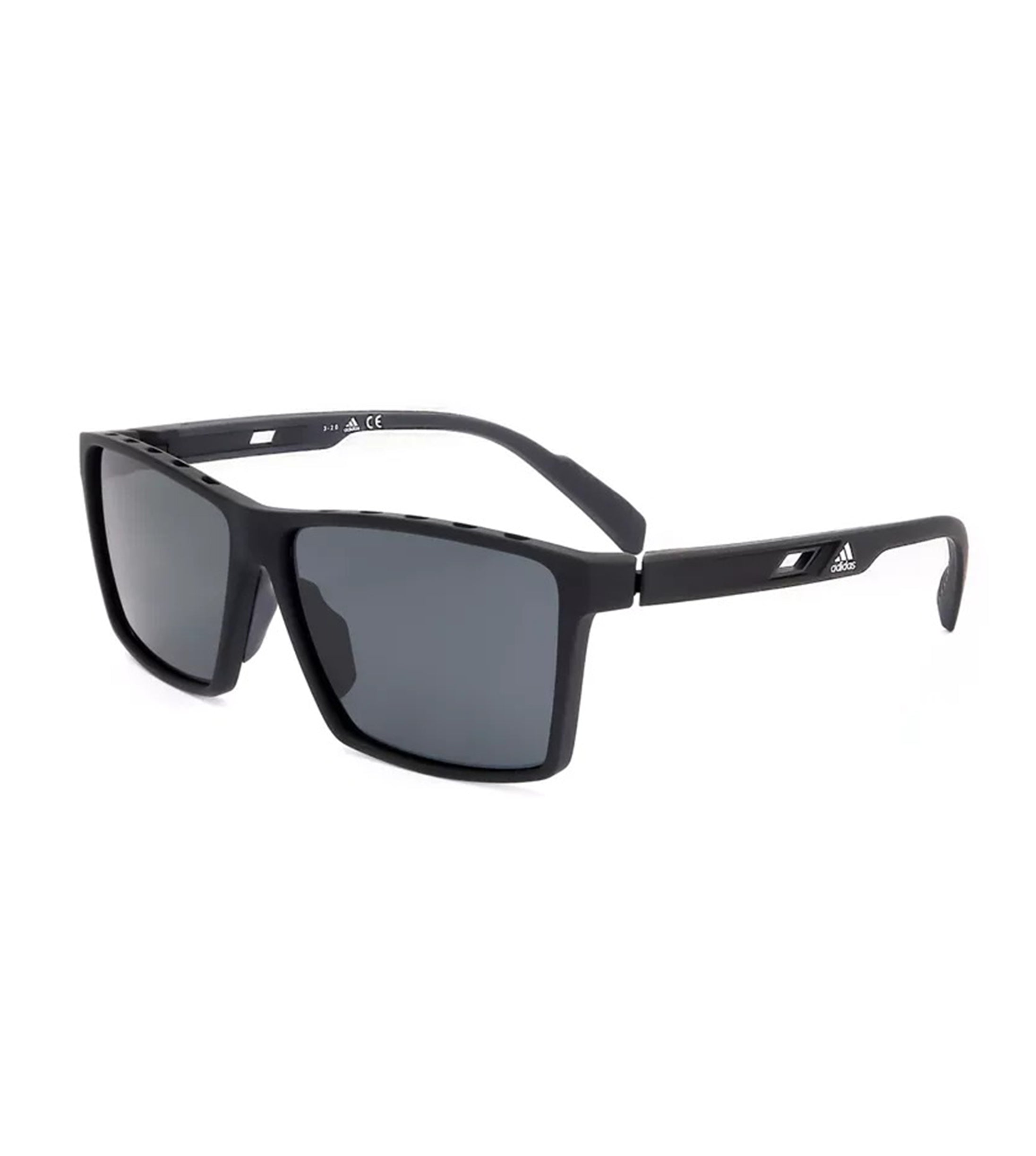 Adidas Originals Men's Dark Grey Rectangular Sunglasses-zoom-2