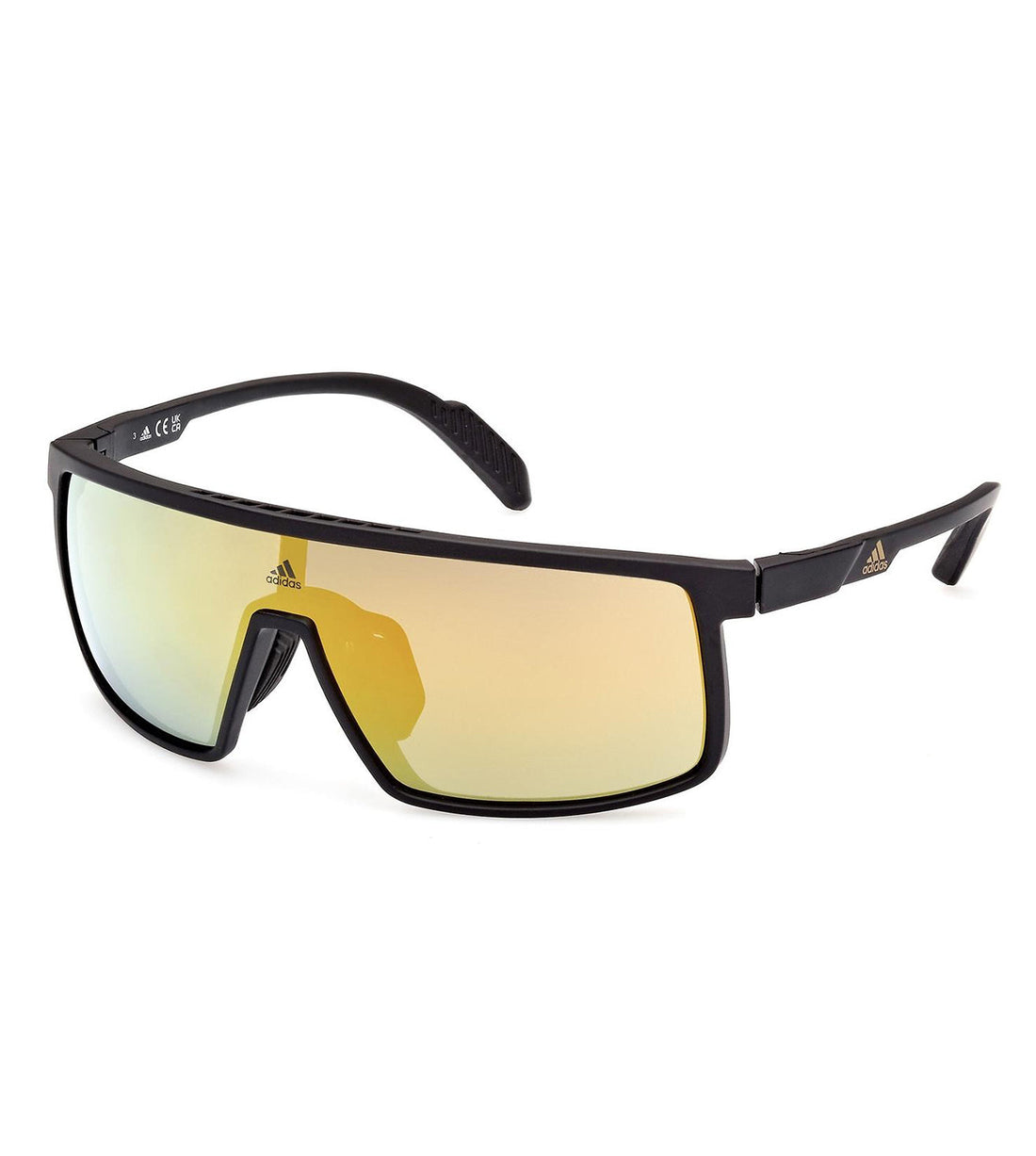 Adidas Originals Unisex Yellow Mirror Shield Sunglasses