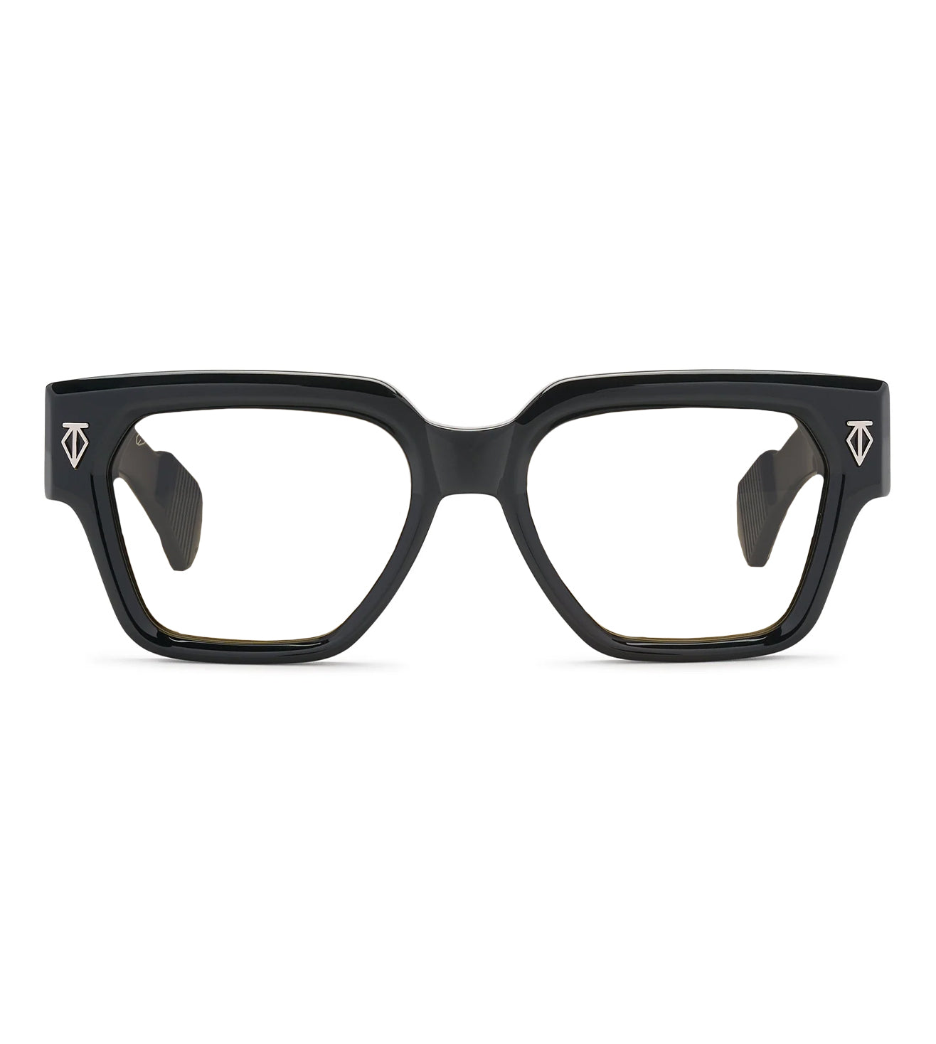 T Henri Unisex Black Wayfarer Optical Frame