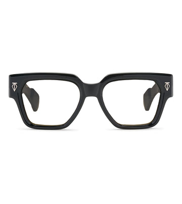 T Henri Unisex Black Wayfarer Optical Frame