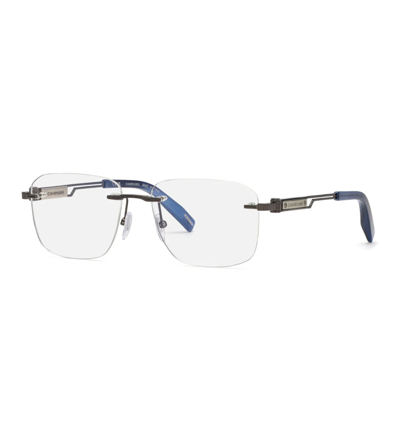 Chopard Unisex Gunmetal Square Optical Frame-zoom-2