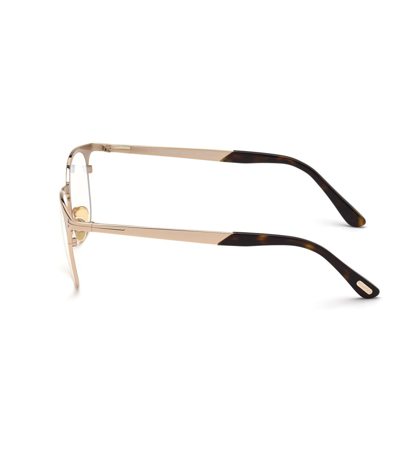 Tom Ford Men's Shiny Rose Gold Wayfarer Optical Frames-zoom-2