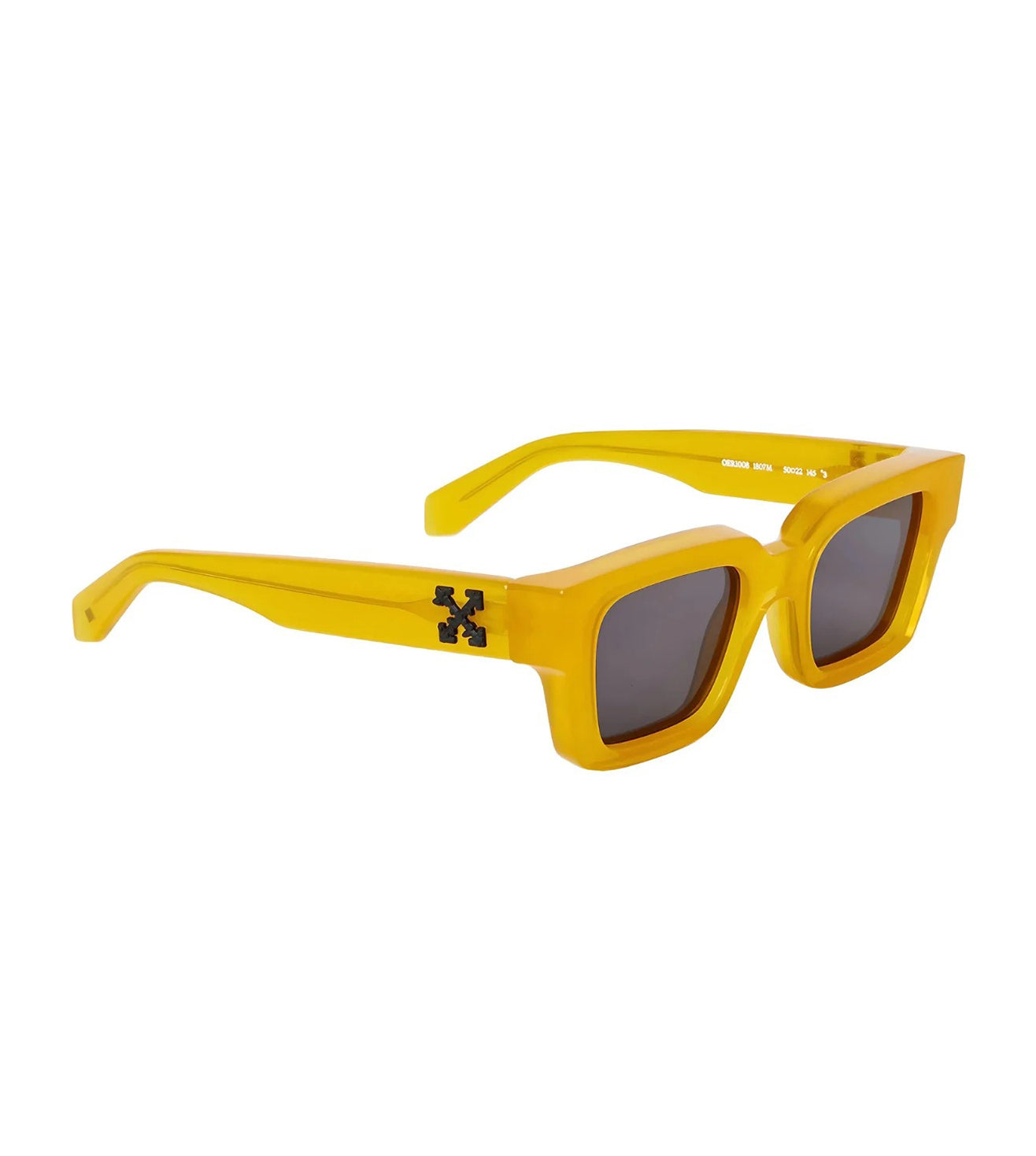 Off White Unisex Dark Grey Square Sunglasses OERI00841807-M