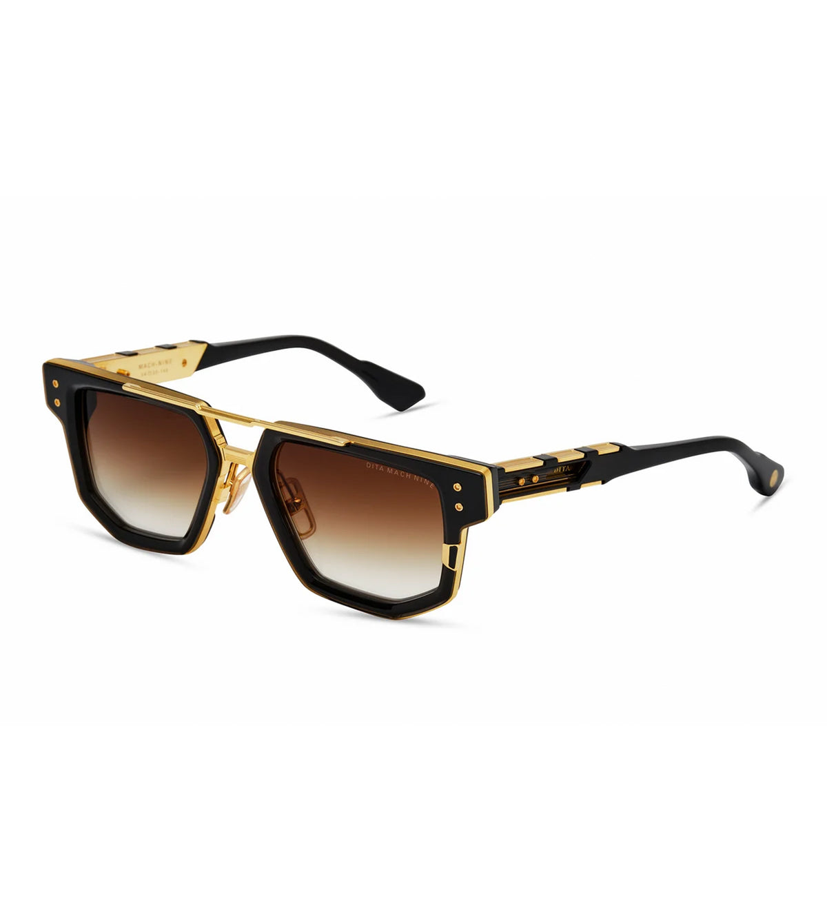 Dita Unisex Brown To Clear Gradient Navigator Sunglasses - DTS478-A-01