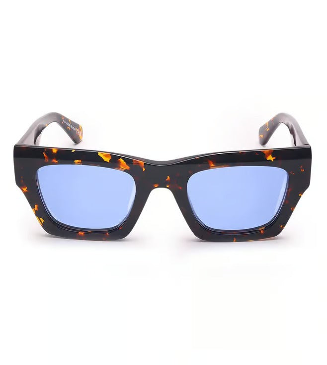 Off White Men's Blue Square Sunglasses OERI14R16045