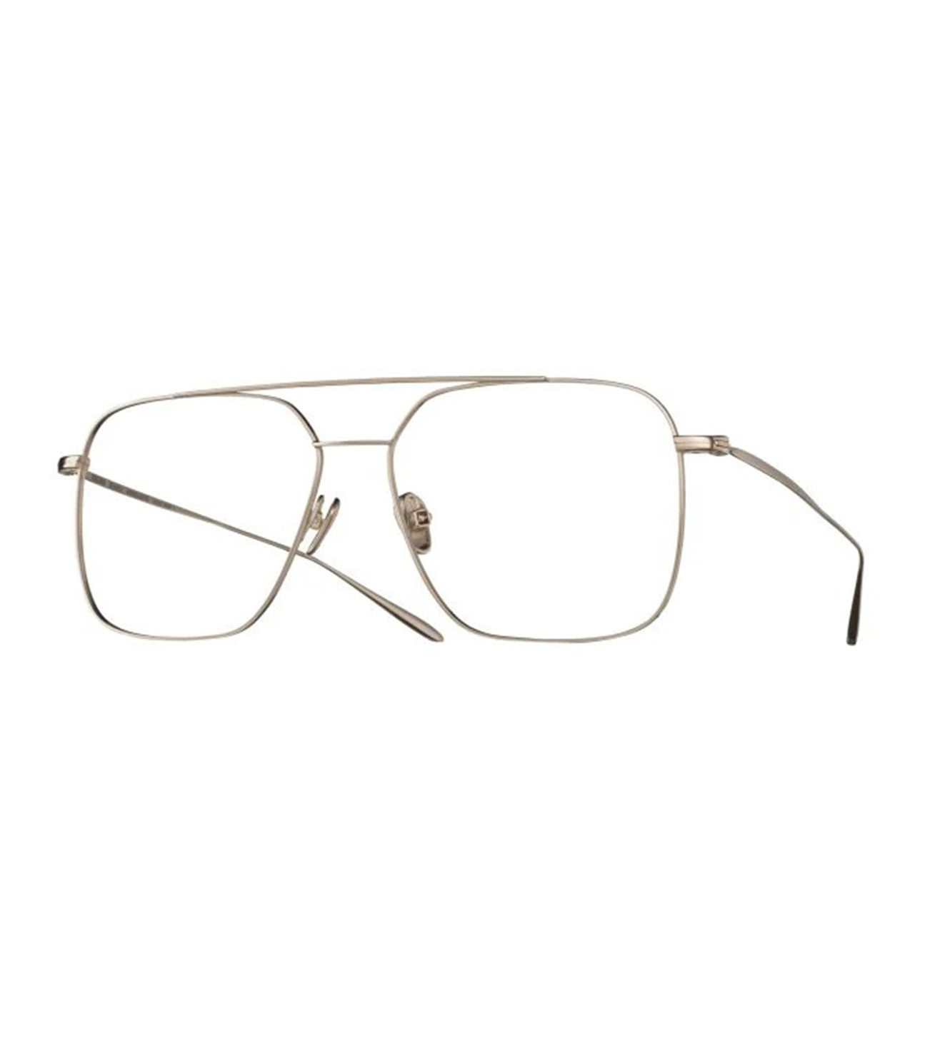 Massada Anticlastic MA-9791 White Gold Square Optical Frame - side view