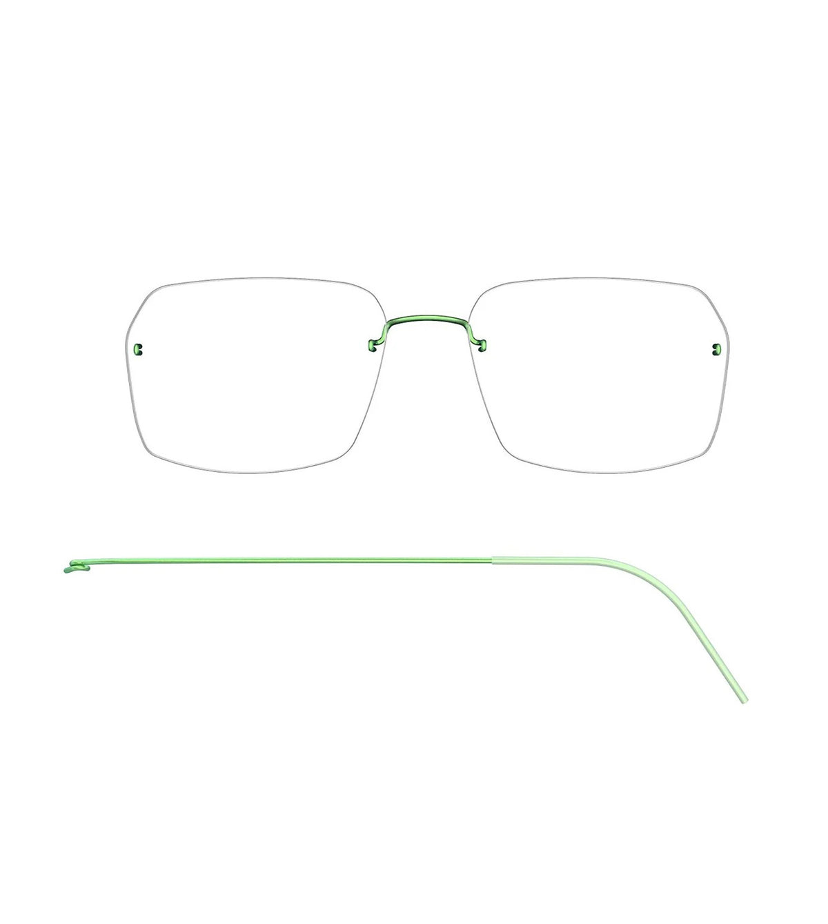 Lindberg L-SP-2539-90 Green Geometric Optical Frame