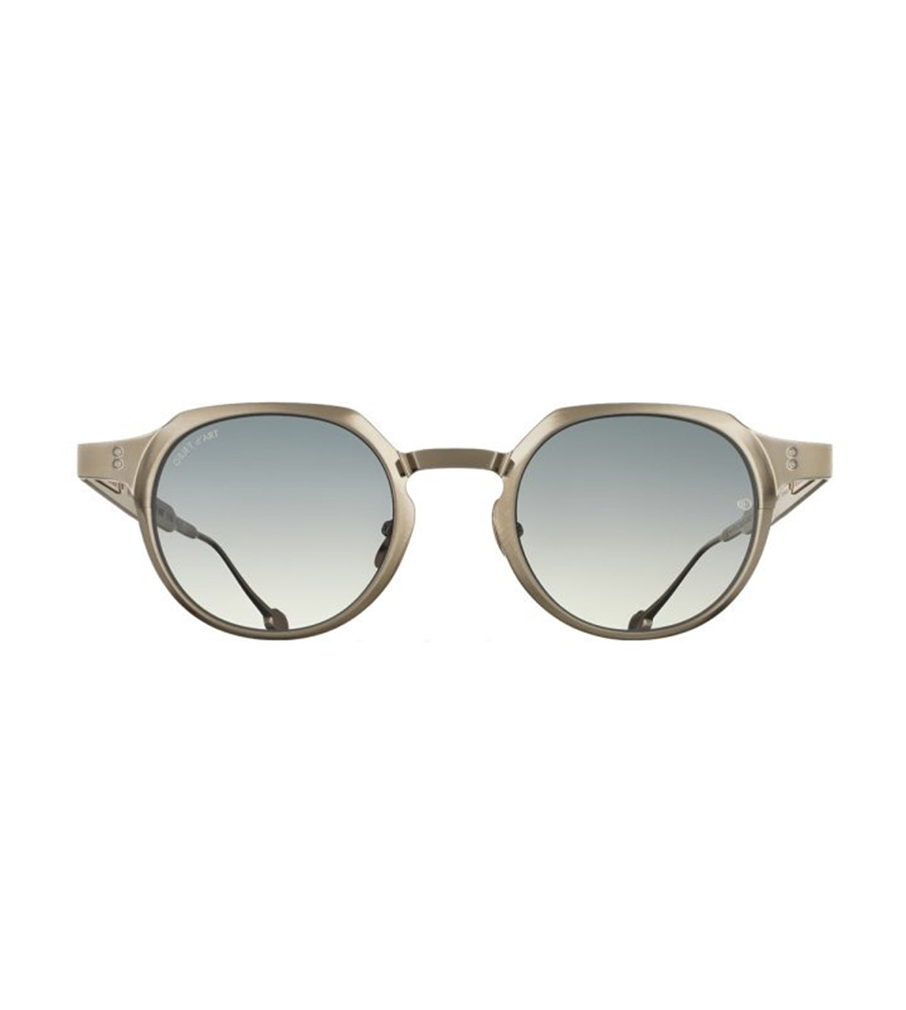 Massada White Circle MA-9779 Squared Sunglasses - front view