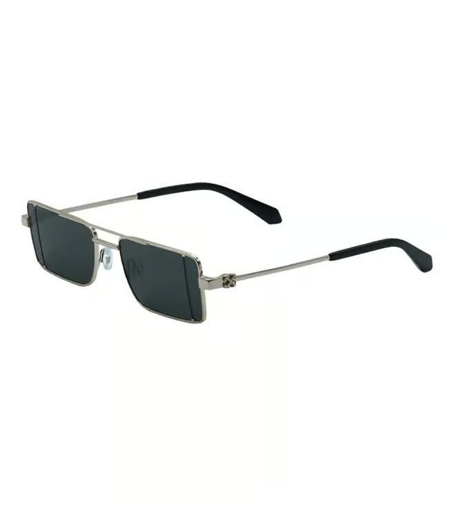 Off White Men's Grey Aviator Sunglasses OERI14AS2517607
